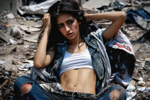 photo session in torn clothes,trash land,young model istanbul,scrap photo,junkyard,scrap dealer,waste collector,jeans background,girl in overalls,female model,trash dump,garbage collector,denim backgr