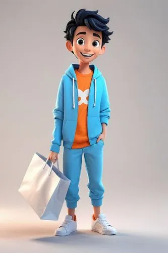 emara,3d model,3d render,cute cartoon character,cartoon doctor,baljeet,cinema 4d,3d rendered,kids illustration,tracksuit,character animation,3d figure,raj,janco,tenkrat,cartoon character,animator,newsboy,tadashi,sweatsuit