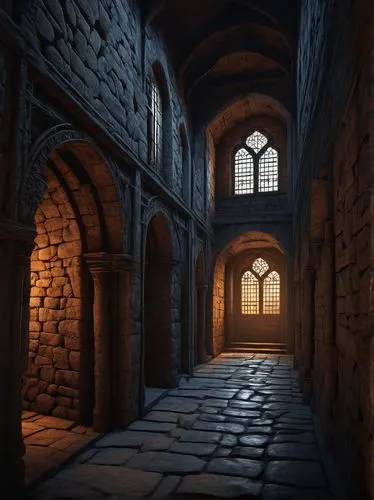 theed,medieval street,passageways,cloistered,passageway,doorways,archways,3d render,hallway,hall of the fallen,undercroft,corridors,cryengine,3d rendered,portcullis,render,inglenook,blackgate,labyrinthian,scriptorium,Art,Classical Oil Painting,Classical Oil Painting 31