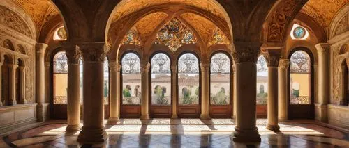 alcazar of seville,cloistered,monastero,cloister,monreale,cloisters,alhambra,deruta,umayyad palace,arcaded,abbazia,loggia,monasterium,certosa di pavia,gozzoli,inside courtyard,mirogoj,curia,mezquita,monastic,Art,Classical Oil Painting,Classical Oil Painting 04