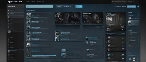 search interface, steam profile, username input field, magnifying glass icon, blue button, user avatars, list view, scrollbar, digital platform, gaming community, online profiles, search results, netw