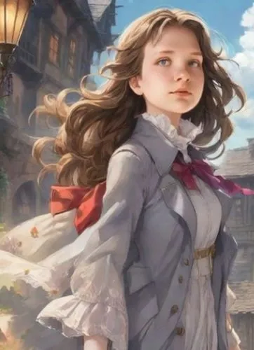 nelisse,little girl in wind,annie,aerith,pevensie,eloise,girl in a historic way,eleonore,serafina,belle,eliota,cosette,lovett,evangeline,violet evergarden,japanese sakura background,liesl,bonnefoy,kot