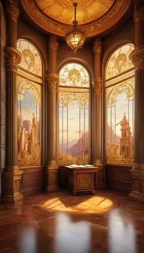 ornate room,bath room,sacristy,ballroom,golden light,antechamber,goldenlight,rome 2,sanctuary,radiosity,background design,sapienza,hall of the fallen,theed,windows wallpaper,grandeur,sanctum,cartoon video game background,victorian room,alcove,Illustration,Realistic Fantasy,Realistic Fantasy 01