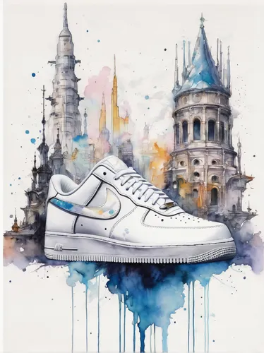 watercolor,cinderella shoe,watercolor paris,watercolors,watercolor paint,shoes icon,sneaker,sneakers,skate shoe,watercolor baby items,watercolor painting,water colors,tinker,watercolor background,watercolor paint strokes,watercolor blue,water color,nike,watercolour,forces,Illustration,Paper based,Paper Based 20