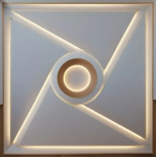 Gypsum decoration in the ceiling of a room with hidden LED lighting,this is a very fancy, artistic piece of art,wall light,ceiling light,turrell,foscarini,wall lamp,trianguli,Photography,General,Reali