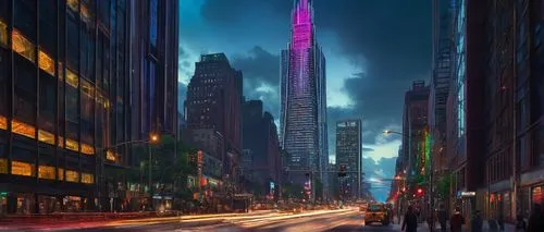 coruscant,chrysler building,esb,coruscating,manhattan,supertall,1 wtc,metropolis,cybercity,world digital painting,colorful city,new york,cityscape,manhattanite,barad,skyscrapers,cyberpunk,kabukiman,newyork,electric tower,Art,Classical Oil Painting,Classical Oil Painting 15