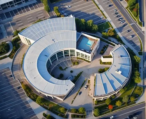 акварельный стиль ,a large circular building with a glass roof on top,embl,autostadt wolfsburg,bundestag,safdie,globalfoundries,skolkovo,Photography,General,Realistic