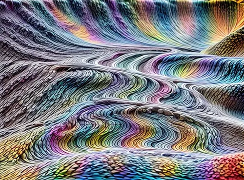 lunar landscape,rainbow waves,trip computer,dimensional,sand waves,lsd,fractalius,psychedelic art,water waves,waves circles,vortex,geological phenomenon,wave pattern,shifting dunes,psychedelic,colorfu