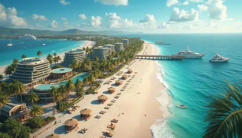 caribbean beach,hainan,the caribbean,caribbean,seaside resort,nha trang,caribbean sea,cayard,ixtapa,tropico,carribean,cuba beach,varadero,oranjestad,cancun,dream beach,tropical beach,south seas,cruise ship,antilles,Photography,General,Realistic