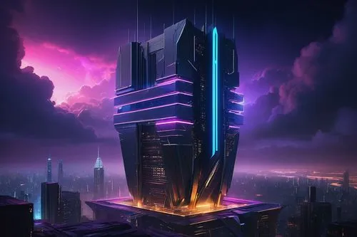 cybercity,vanu,skyscraper,the skyscraper,barad,cyberport,cybertown,futuristic architecture,electric tower,futuristic landscape,pc tower,supertall,skycraper,cyberpunk,metropolis,skyscraping,cybertron,megacorporation,futuristic,vdara,Art,Artistic Painting,Artistic Painting 41