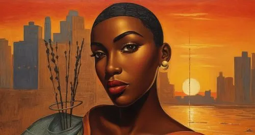 african woman,african american woman,african art,art deco woman,oil painting on canvas,afroamerican,black woman,oil on canvas,nigeria woman,ledisi,adichie,beautiful african american women,jasinski,afro american,woman thinking,nubian,ester williams-hollywood,african businessman,africana,odetta,Illustration,Realistic Fantasy,Realistic Fantasy 21