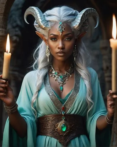 sorceress,elven,teferi,dark elf,sorceror,priestess,sorceresses,estess,djinn,fantasy portrait,celestina,niobe,lyra,vodun,shadrake,the enchantress,candlemaker,maliana,saturnyne,azari,Art,Artistic Painting,Artistic Painting 25