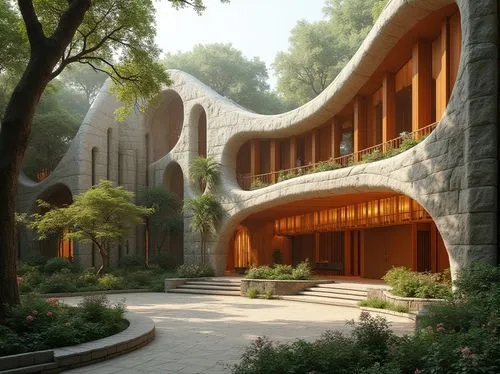 rivendell,futuristic architecture,earthship,3d rendering,forest house,asian architecture,renderings,hushan,ecovillages,house in the forest,biopiracy,render,biospheres,ecotopia,imagineering,school design,laoshan,landscaped,carolwood,ecovillage,Photography,General,Realistic