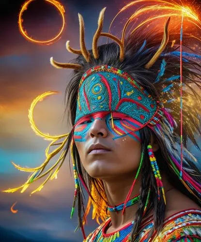 native american. lakota, elk dreamer,shamanism,shamanic,the american indian,pachamama,indian headdress,native american,american indian,indigenous,indigenous painting,indigenous culture,tribal chief,ab