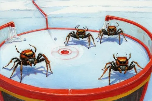 hockeyallsvenskan,ice hockey,icegators,ice bears,pekka,saddledome,Illustration,Paper based,Paper Based 17