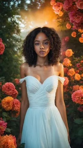 ethiopian girl,flower girl,azilah,girl in flowers,eritrean,mahdawi