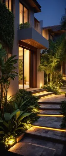 landscape design sydney,3d rendering,landscape designers sydney,garden design sydney,landscaped,render,modern house,ambient lights,tropical house,3d render,mayakoba,3d rendered,landscaping,contemporary,fresnaye,home landscape,luxury property,beautiful home,luxury home,bamboo plants,Illustration,Retro,Retro 14