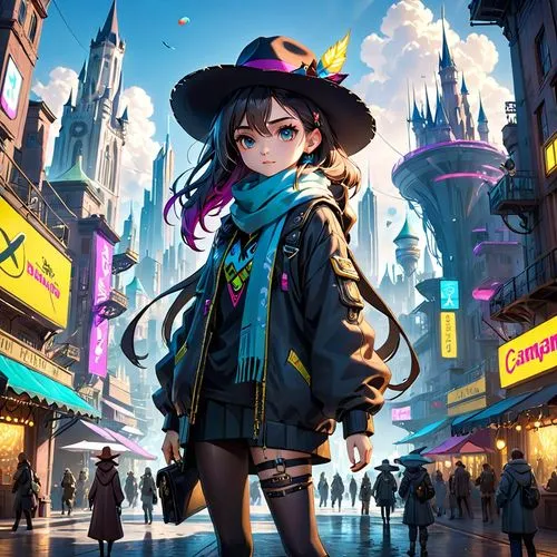 harajuku,nico,oneko,magica,fashionable girl,anime japanese clothing,Anime,Anime,Cartoon