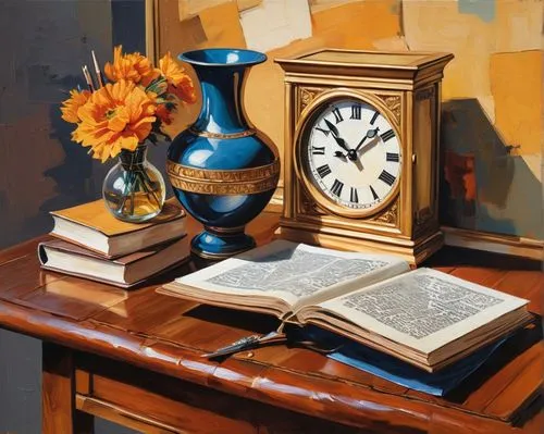 photorealist,church painting,oil painting,bedside table,oil painting on canvas,book antique,photo painting,art painting,nightstand,hyperrealism,miniaturist,meticulous painting,3d art,still life,lectern,study,grandfather clock,autumn still life,glass painting,antiquariat,Art,Artistic Painting,Artistic Painting 44