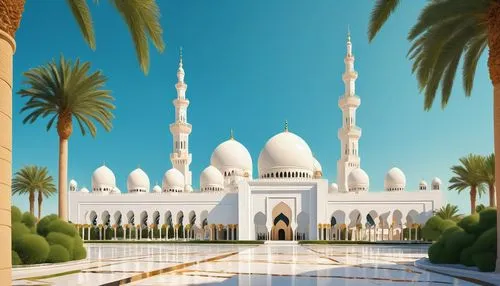 abu dhabi mosque,grand mosque,al nahyan grand mosque,king abdullah i mosque,big mosque,sheikh zayed grand mosque,sheihk zayed mosque,mosques,star mosque,sultan qaboos grand mosque,masjids,city mosque,sheikh zayed mosque,alabaster mosque,zayed mosque,islamic architectural,mosque,mihrab,mubadala,qibla,Conceptual Art,Oil color,Oil Color 13