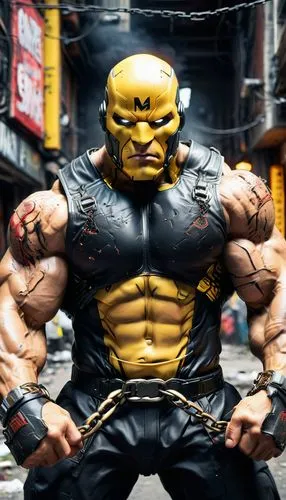 nikuman,wolverine,kryptarum-the bumble bee,bane,brute,angry man,hulk,minion hulk,yellow jacket,actionfigure,muscle man,x-men,body-building,wu,action figure,bodybuilding,avenger hulk hero,xmen,stud yellow,3d figure,Photography,General,Sci-Fi