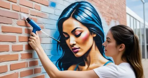 street artist,wall painting,meticulous painting,painting technique,wall paint,welin