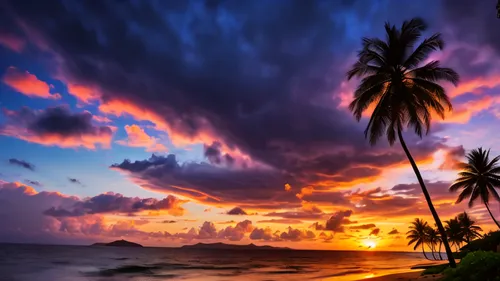 tropical beach,hawaii,coconut trees,tropical sea,tropics,south pacific,caribbean,cook islands,tropical island,coconut palms,splendid colors,sunrise beach,hawai,tropical house,tropical floral background,beach landscape,sunset beach,caribbean beach,hawaiian,coconut tree,Photography,General,Fantasy