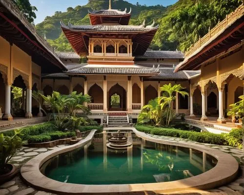 water palace,asian architecture,peranakan,prabang,amanresorts,angsana,anantara,songkok,shambhala,dzongsar,malayasia,spa water fountain,taman ayun temple,baan,nepal,katmandu,langkawi,minangkabau,lakhani,pokhari,Conceptual Art,Daily,Daily 04