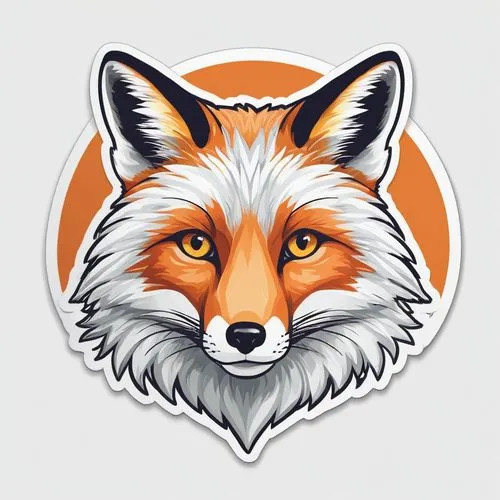 sticker style, fox's face, illustration style, Simple, white background

,outfox,telegram icon,foxl,foxxy,foxxx,fox,redfox,pencil icon,garrison,vulpes,the red fox,foxmeyer,fc badge,red fox,foxen,foxpr