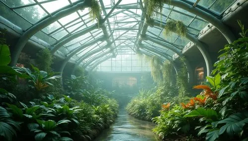 conservatory,greenhouse,winter garden,tunnel of plants,greenhouses,glasshouse,atriums,biodome,flower dome,palm house,plant tunnel,botanical gardens,wintergarden,greenhouse cover,insectarium,hahnenfu greenhouse,philodendrons,botanical garden,the palm house,tropical jungle,Photography,General,Realistic