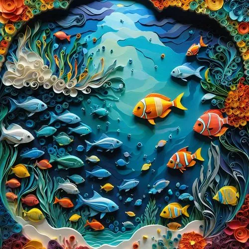 aquarium decor,koi pond,fishes,coral reef,fish in water,koi fish,coral reef fish,school of fish,coral fish,under the sea,tropical fish,aquarium,fish collage,aquarium inhabitants,underwater fish,koi,under sea,fish tank,underwater background,sea-life,Unique,Paper Cuts,Paper Cuts 01