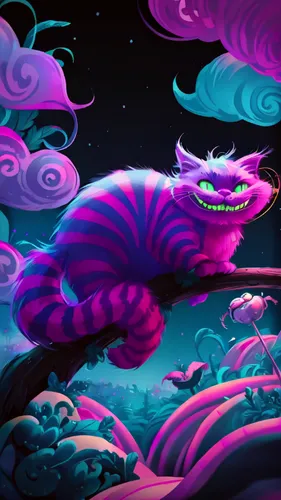 cheshire,pink cat,cuthulu,unicorn background,fantasia,catastrophe,purple wallpaper,nebula guardian,feline,axolotl,digital illustration,art background,mermaid background,spiral background,painted dragon,neon ghosts,world digital painting,purple background,digital art,the pink panter