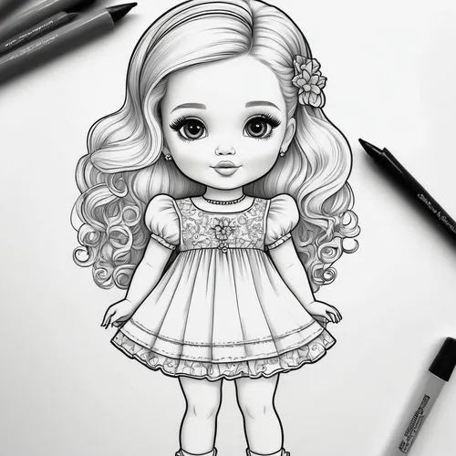 chibi girl,doll dress,dress doll,dorthy,girl drawing,girl doll,Illustration,Abstract Fantasy,Abstract Fantasy 02