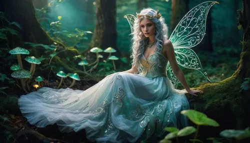 faerie,faery,fairy queen,fairy,little girl fairy,garden fairy,fairy forest,fairy world,child fairy,fairy peacock,fairies,vintage fairies,fairy tale character,rosa 'the fairy,flower fairy,fantasy picture,fairy dust,evil fairy,dryad,fae,Illustration,Realistic Fantasy,Realistic Fantasy 25