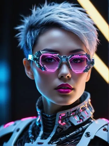 cyber glasses,cyberpunk,futuristic,cyborg,valerian,color glasses,tracer,neon makeup,pink glasses,eyewear,scifi,cyber,streampunk,ski glasses,asian vision,electro,pink round frames,punk,neon,neon human resources,Illustration,Vector,Vector 03