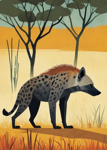 spotted hyena,suricata suricatta,hyena,marsupial,african wild dog,serengeti,macropodidae,cheetah,cercopithecus neglectus,hosana,altiplano,goanna,mustelid,hyssopus,reconstruction,wild dog,spots,mustelidae,giraffidae,philomachus pugnax,Illustration,Vector,Vector 08