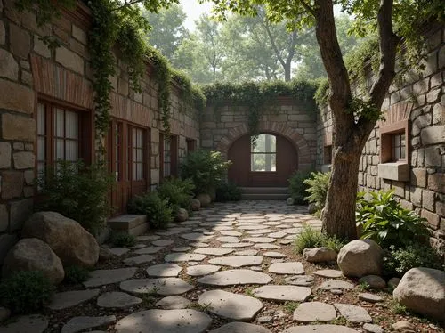 courtyards,courtyard,old linden alley,pathway,inside courtyard,monastery garden,cobblestone,stone garden,patios,patio,cobblestoned,the garden,zen garden,cobblestones,background with stones,sake gardens,forest path,walkway,green garden,entry path