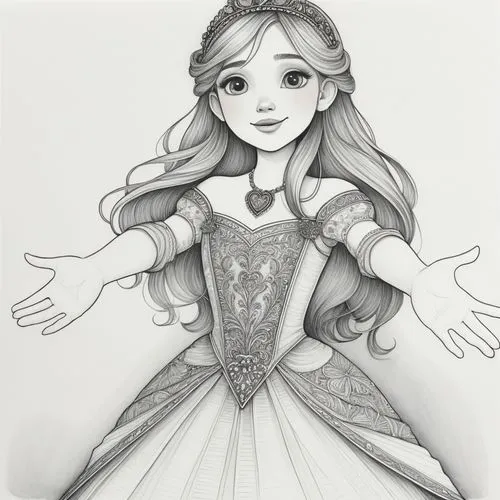 princess anna,princess sofia,the snow queen,elsa,white rose snow queen,fairy tale character,Illustration,Black and White,Black and White 13