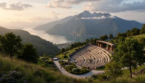 amphitheater,amphitheatre,ancient theatre,tigers nest,open air theatre,winding steps,lugano,tianchi,terraces,terraced,delphi,lago di lugano,italy,fiords,svizzera,unesco world heritage,riva del garda,stehekin,italie,rice terraces