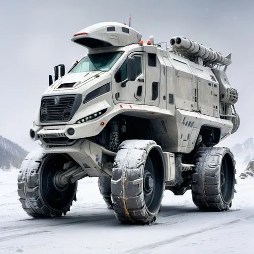 armored personnel carrier,armored vehicle,tracked armored vehicle,armored car,mrap,kamaz,unimog,snowcat,all-terrain vehicle,snow guard,russian truck,armored animal,mraps,cybertruck,jltv,white fire truck,snow plow,tank truck,iveco,overlander,Conceptual Art,Sci-Fi,Sci-Fi 13