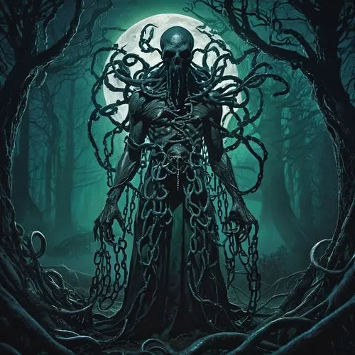 vecna,lovecraftian,lovecraft,illithid,nagash,azathoth,Illustration,Realistic Fantasy,Realistic Fantasy 47