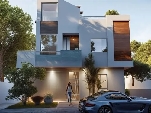 modern house,cubic house,smart house,modern architecture,folding roof,fresnaye,Photography,General,Realistic