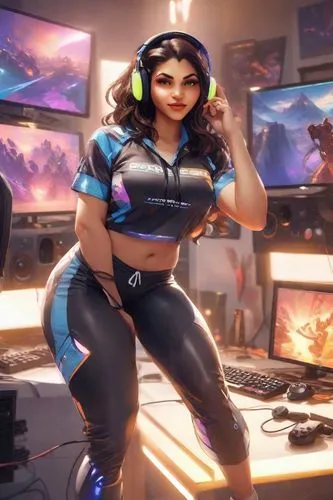 vidya,chunli,kittani,cyberathlete,kitana,thighpaulsandra,Digital Art,Impressionism