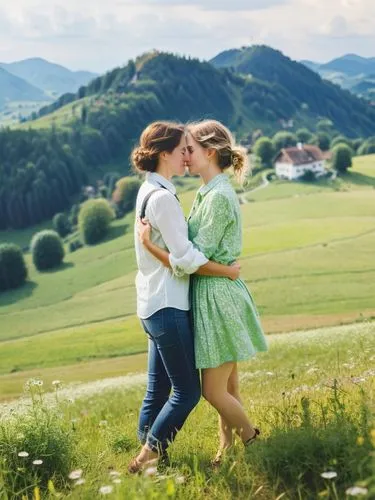 In an idyllic village in the Allgäu, the two former schoolmates Sabine and Birgit finally found time for each other again. A whole month in summer belonged just to them, a time of rediscovery and unex