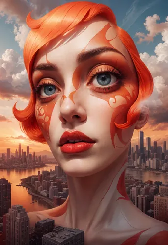 world digital painting,transistor,fantasy portrait,digital painting,idealised,sci fiction illustration