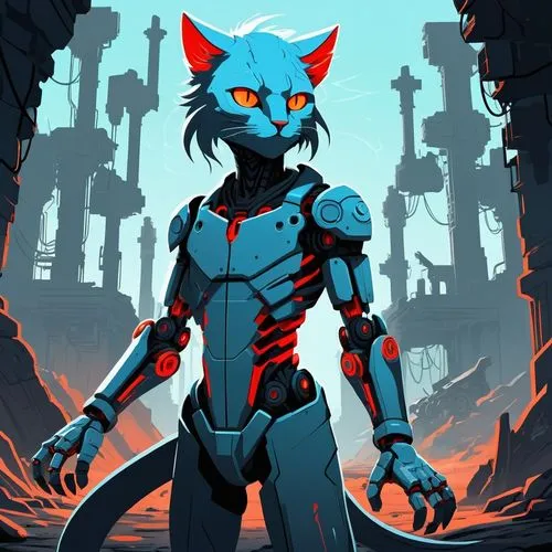 scourge,garrison,cyberian,animatrix,hordak,gali,Illustration,Japanese style,Japanese Style 06