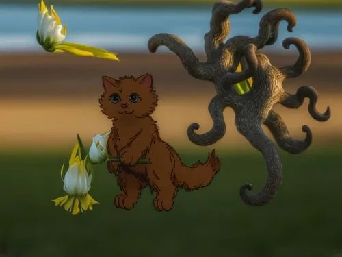 oak kitten,flower cat,ginger kitten,blossom kitten,dog poison plant,pet,felidae,simba,firestar,fluffy tail,mod ornaments,firethorn,ginger cat,little lion,ear of the wind,nuphar,little fox,he is climbi