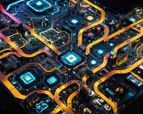 cybertown,cybercity,microdistrict,digicube,tron,techradar,Photography,General,Sci-Fi