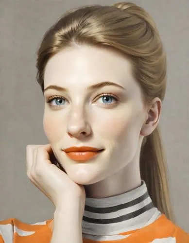 portrait of a girl,girl portrait,orange,portrait background,young woman,digital painting,world digital painting,fashion illustration,woman face,orange color,fashion vector,photo painting,woman's face,oil painting,woman portrait,painting technique,illustrator,girl-in-pop-art,female model,artist portrait,Digital Art,Poster