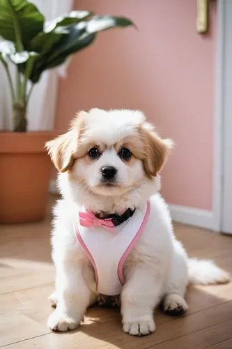 tibetan spaniel,pekingese,japanese chin,cavalier king charles spaniel,shih tzu,cute puppy,chihuahua poodle mix,lhasa apso,pomeranian,king charles spaniel,pink bow,shih poo,long hair chihuahua,shih-poo,small greek domestic dog,dwarf bulldog,small dog,cavachon,cavapoo,mixed breed dog,Illustration,Paper based,Paper Based 12